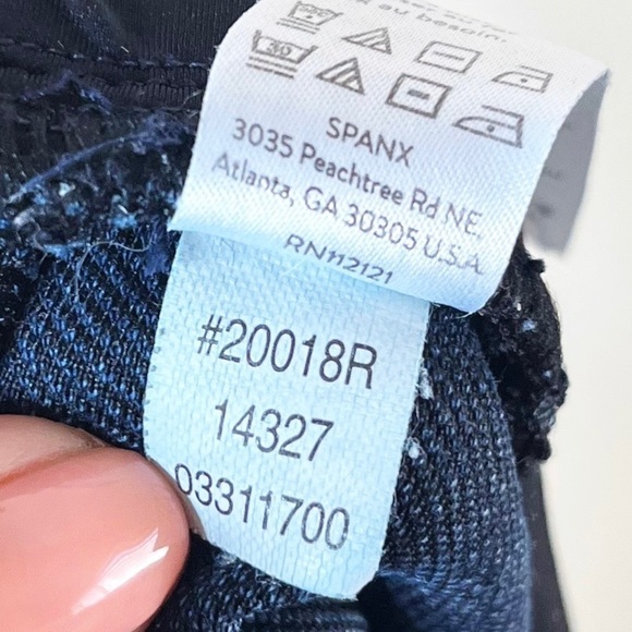 Spanx Jean-ish Ankle Jegging Leggings Denim Pull On Pants - Picture 14 of 14